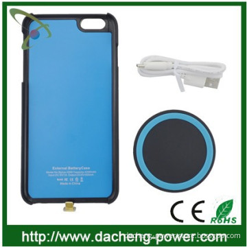 2015 Newly 2in1 function wireless charger+power case for Iphone 6 Plus 4200mAH